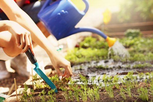Professional artificial grass installation in a Tufnellpark garden